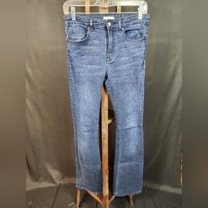 H&M Slim Fit Boot Cut Dark Blue Jeans